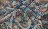 Untitled (Self Portrait) by Theresa Musoke, 1990, Mixed media on canvas, offered Nov 2023