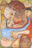 Francis Kahuri, She Loves the Both, circa early 1990s, Oil on canvas