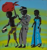 Steven (Said A.) Mkumba, Untitled, circa 1990-1993, Oil on Masonite