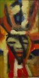 Moses Igan Byesonsa, African Woman, 2008, Mixed media on canvas