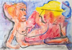 Sane Wadu, The Labour, 1990, Watercolour on paper