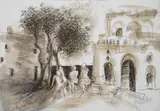 Yony Waite, Lamu Conversations, early 2000s, Ink and pen on paper