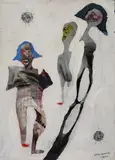 Shabu Mwangi, Black Moon, 2014, Oil on canvas