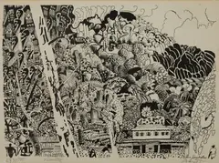 Michael Adams, Silhouette, 1987, edition 273/500, Photolithograph on paper
