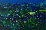 Miska Mohammed, The Movement of Daisies, 2021, Acrylic on canvas