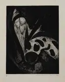 Theresa Musoke, Butterfly I, edition 1/1 & Butterfly II, 1/4 (last one available), circa 1963-65, Etching and Aquatint on Paper
