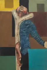 Misheck Masamvu, Punishing Elements and Heat of the Night, 2002, Oil on canvas laid down on board