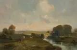 John Falconer Slater, On The Way Home, Oil on canvas