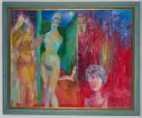 John Ivor Stewart, The Dolls House, Pastel Label verso for the Pastel Society exhibition at the Mall Galleries 2006 Origin