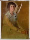 Hugh Cameron Wilson, Portrait Of A Lady, 1918, Oil on canvas (AF) Unframed