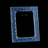 René Lalique (French, 1860-1945), A 'Lys' Picture Frame Designed 1927 by René Lalique, glass with blue staining, n ickel-plated metal mount and screws, stencilled to the cl, sold Oct 2025