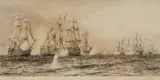 William Lionel Wyllie, The Battle Of Trafalgar, Etching