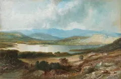 Charles Richardson, Loch Lomond, 1861, Watercolour heightened with white