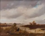 John Trickett, Duck Shoot, Oil on canvas