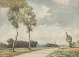 Martin Hardie, The Road To Gowland, 1930, Watercolour