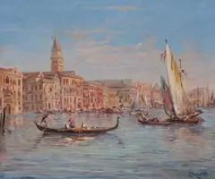 Eugène Tourrette, Venice, Oil on canvas