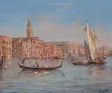 Eugène Tourrette, Venice, Oil on canvas