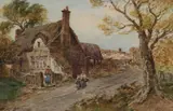 Thomas Swift Hutton, Northumberland Cottage, Watercolour