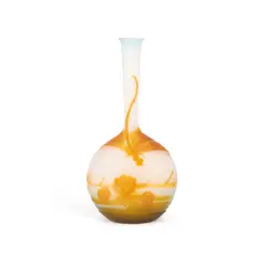 Émile Gallé, Émile Gallé (French, 1846-1904), 'Dragonfly And Water Lily' A Rare Cameo Glass Vase, Circa 1900, glass