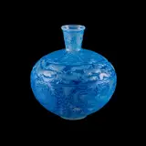 René Lalique (French, 1860-1945), A 'Lievres' Vase Designed 1923 by René Lalique, glass, etched R Lalique France and, sold Sep 2025