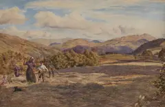 Charles Richardson, Making Hay, Watercolour