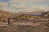 Charles Richardson, Making Hay, Watercolour