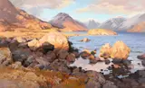 Vivienne Pooley Pplas, On The Shore Of Wastwater, Oil on canvas