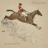 Charles 'snaffles' Johnson Payne, The Sojer Hossiffer, 'Nasty Steeple-Chasin Devil', lithograph