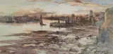 Thomas Swift Hutton, Evening, North Shields, Watercolour