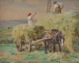 John Atkinson, The Haystack, Watercolour