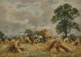 John Atkinson, Collecting The Hay, Watercolour