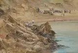 Thomas Swift Hutton, Short Sands, Tynemouth, 1902, Watercolour