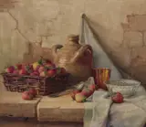 Robert Chailloux, Strawberries, Oil on canvas
