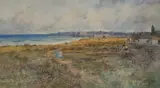 Thomas Swift Hutton, Whitley Bay Links, Watercolour