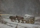 John Falconer Slater, The Carriers Cart, Oil on board
