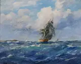 Alex Maclean, Clipper, Oil on board