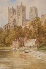 Albert H Findley, Durham Cathedral, Watercolour