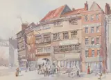 Frederick William Morgan, High Bridge, Newcastle Quayside, Watercolour