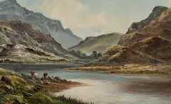 Anthony Graham, Loch Oich, 1884, Oil on board