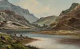 Anthony Graham, Loch Oich, 1884, Oil on board