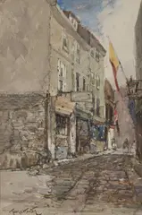 George Edward Horton, Clive Street, North Shields, Watercolour