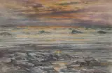 Victor Noble Rainbird, Lonely Shore, 1933, Watercolour