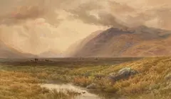 Alfred Powell, Showery Weather, Saddleback, Blencathra, Lake District, Watercolour