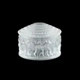 A Lalique 'Enfants' Box And Cover by Lalique, glass, sold Jul 2025