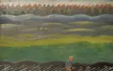 Per Krohg, Gående gutt, Olje på lerret