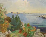 Finn Nielssen, Augustlandskap, Fra Gamle Hellesund, Olje på lerret