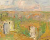 Alexander Schultz, Landskap med hus