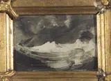 Peder Balke, Seilbåt i opprørt sjø, Olje på plate