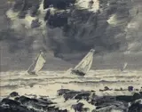 Peder Balke, Seilere, Olje på plate