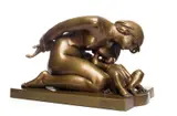 Stephan Sinding, Fanget mor, Bronse